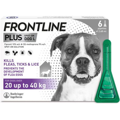 FRONTLINE FRONTLINE Plus Flea Treatment for Large Dogs - 6