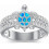 Blue Opal Sea Turtle Ring 925 Sterling Silver 1