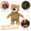 Squeaky Plush Bear Toy for Dogs Blue Large 3