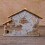 Hand-painted resin Christmas nativity stable with manger 5