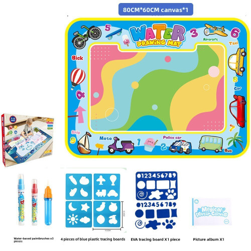 (CarWorld)Magic Watercolor Canvas Toy Reusable With Large Surface For Artistic Creativity And Learning Fun