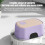 Non-Slip Plastic Step Stool Multi-Purpose 1-Step 5