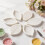 (Pink)5 Piece 3d Leaf Cookie Cutters Set Silicone Molds Baking Decorating Cake Baking 5