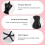 Mini Doll Dress Form Holders Black White 6 Pcs 6