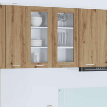 vidaXL Hängeschrank Artisan-Eiche 40 x 31 x 80 cm Holzwerkstoff