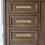 Cabinet Pull Backplates Brushed Gold 5-Pack 5