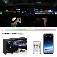 Neon Ambient LED Lights for Car Center Console 55 inch RGB