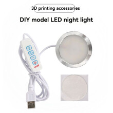 3X Modelo de Impressão 3D Luz LED Refletor LED 5V Luz Noturna Ultrafina USB Luz LED Ajustável para Lâmpada de Kit de Garagem