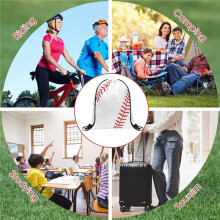 24 Pcs Baseball Drawstring Bag Sports Gym Sports Drawstring Bag Backpack with Drawstring for Adults