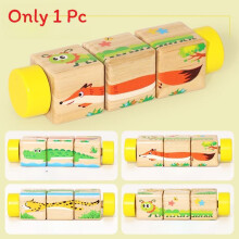 (Caterpillar)Holz Säugling Montessori Puzzle mit Anerkennung Domino für frühkindliche Bildung
