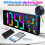 Large Digital Wall Clock 16.5 Inch  Auto  Sync Led Digital Clock Display Calendar Clock EU Plug 6