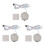 3X 3D Printing Model LED Light LED Spotlight 5V Ultra-Thin Night Light USB Adjustable LED Light for Garage Kit Lamp 2