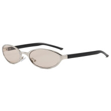 (Style 3)Trendige ovale Sonnenbrille Unisex UV-Schutz leichtes PC-Gestell für Freizeit