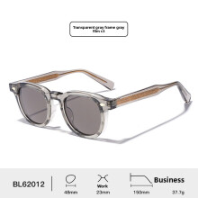 (Gray Gray)Minimalist Retro Eyewear Women Men Uv400 Uv Sunshade Pc Lens For Fashion Street