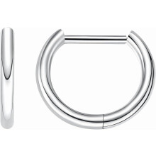 G23 Titanium Silver Small Huggie Hoop Earrings 16G 18G