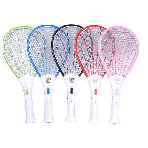 Electric Bug Zapper Fly Swatter 3000V Rechargeable Pink 1