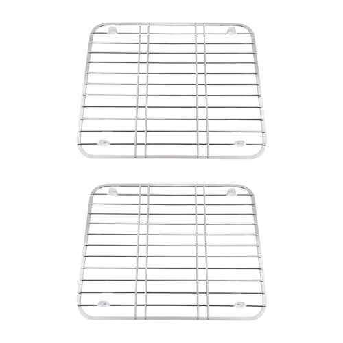 2X Stainless Steel Sink Drainer Rack Multifunctional Kitchen Fruit Vegetable Dish Drying Rack