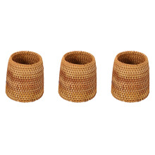 3X Rattan Chopsticks Tube Shovel Spoons Bucket Dinner Knives Forks Tableware Storage Box Storage Baskets Organizer B