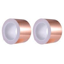 2X Copper Foil Tape 70mm x 20M for EMI Shielding Conductive Adhesive for Electrical Repairs,Snail Barrier Tape Guitar