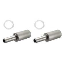 2X 0.5 Micrometre Diffusion Stone Stainless Steel Aeration Stone Carbonating Stone for Homebrew Wine Beer Soda Air Stone