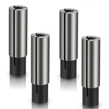 4pcs 1/4" to 1/8" Collet Adapter High-Carbon Steel for CNC Router Lathe Milling Machines