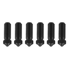 Upgrade 6PCS Hardened Steel Thread Nozzle Kit for 3D Hotend Extruder 0.4/0.6/0.8mm
