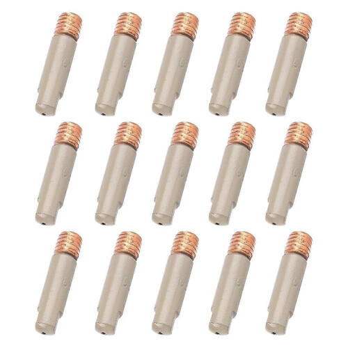 15 Pack 0.8mm Ceramic Coated MIG Nozzle Tips Anti Spatter Welding Set for High Performance