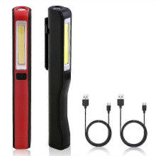 2PK oppladbare LED COB arbeidslys mekaniker inspeksjonslampe bil garasje gjør-det-selv camping 25-26