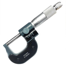 Micrometro digitale per esterni con contatore, lettura 0-25 mm, precisione 0,01 mm, strumento di misurazione dello spessore.
