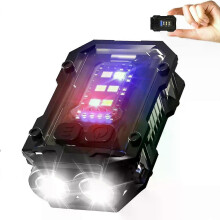 Mini lampe de poche porte-clés LED rechargeable, lampe de travail magnétique COB, lampe de réparation portable d'urgence