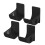 4 Pack Trash Bag Dispenser Holder Roll Mount Garbage Bag Organizer for Kitchen 1