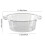 Transparent Wash Basin Plastic Round Tub 1 Large 5