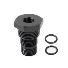 Schwarzer Kfz-Ölfilteradapter mit Gewinde 1/2-28 auf 3/4-16 13/16-16 3/4NPT