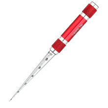 Set di calibri conici per saldatura da 1-6,5 mm, spessimetro conico, righello di profondità, strumento di misurazione del foro