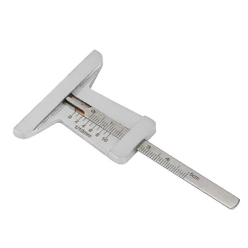 Profiltiefenmesser aus Edelstahl, Messschieber 0-50 mm