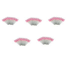Lot de 50 embouts abrasifs montés sur meule pour outils rotatifs, tête de meulage en forme de balle, accessoires Dremel