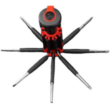 Tournevis portable multifonction 8 en 1 amélioré avec lampe torche LED à 6 LED