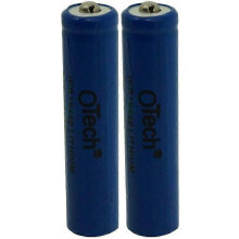 Lot de 2 piles rechargeables au lithium 10440 pour lampe torche