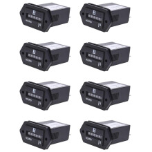 8X AC100-250V elektromekanisk driftstimeteller for industrielt utstyr