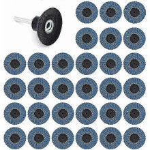Offre d'hiver : Kit de 31 disques abrasifs à lamelles de 50 mm (2 pouces), grains 40, 60 et 80