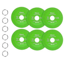 Lot de 6 disques de coupe 100 x 22,23 mm pour verre, carrelage et marbre, qualité professionnelle