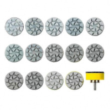 Kit de 14 mini disques de polissage diamantés, grain 50-10000, pour une précision optimale et un ponçage à l'eau.