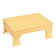 Adjustable Feline Litter Ramp Yellow Non-Slip Mat for Seniors & Kittens Multi-Cat Homes