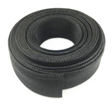 Black PET Insulated Expandable Cable Sleeve