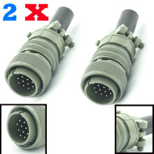 14-Pin Metal Male Plug Connector for Miller Hobart TIG MIG