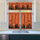 Halloween Kitchen Curtains Set of 3 Orange Pumpkin Ghost 3