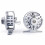 Fly Reel Large Arbor Silver Aluminum 1-8 WT 2