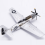 Alloy P-51 Mustang Fighter Plane Model 1/72 5