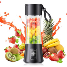 12oz Mini Portable Blender Rechargeable Personal Blender with 6 Steel Blades Leak Proof Travel Smoothie Maker for Gym Office