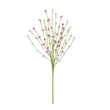 Artificial Spring Berry Stem Pastel Easter Pick with Beads